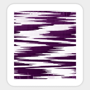 purple and white abstract art  art work decoration Sticker